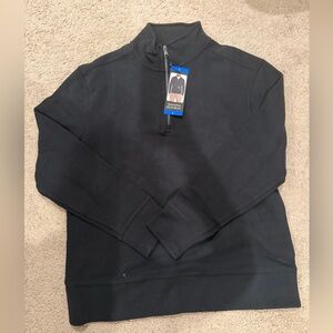 “New” Banana Republic Men's Black Quarter-Zip Sweater sizeL
